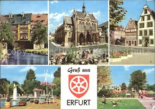 Erfurt Kraemebruecke Hohe Lilie Rathaus IGA Kat. Erfurt