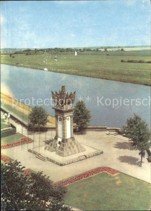 AK / Ansichtskarte Strandbad Denkmal der Begegnung Schloss