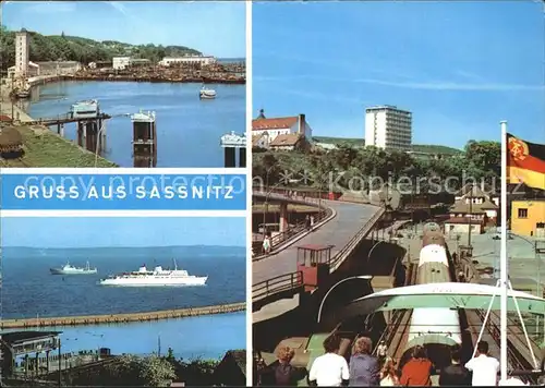 Sassnitz Ostseebad Ruegen Faehrschiff Fischereihafen Kat. Sassnitz