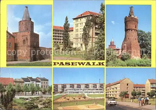 Pasewalk Mecklenburg Vorpommern Muehlentor Krankenhaus Mauerturm  Kat. Pasewalk