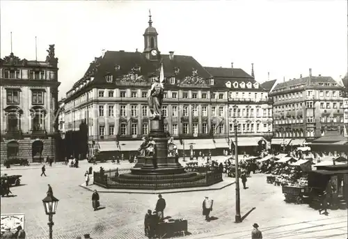 Dresden Altmarkt Altes Rathaus Loewenapotheke Kat. Dresden Elbe