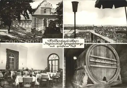 Halberstadt Restaurant Jagdschloss Spiegelsberge Kat. Halberstadt