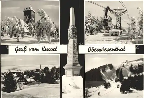 Oberwiesenthal Erzgebirge Seilbahn Fichtelberg Schanze Kat. Oberwiesenthal