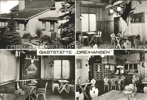 Loessnitz Erzgebirge Restaurant Dreihansen Kat. Loessnitz