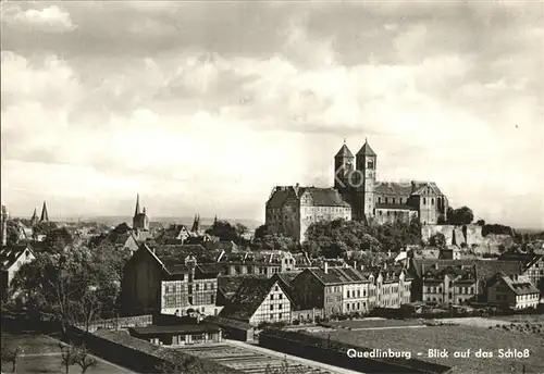 Quedlinburg mit Schloss Kat. Quedlinburg