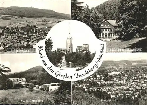 Tabarz Grosser Inselsberg Friedrichsroda Brotterode Inselsberg Kat. Tabarz Thueringer Wald