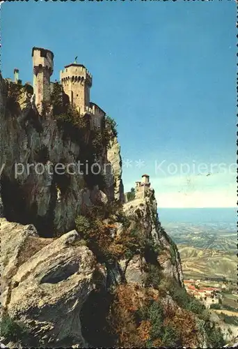 San Marino Repubblica le antiche Torri die alten Tuerme
