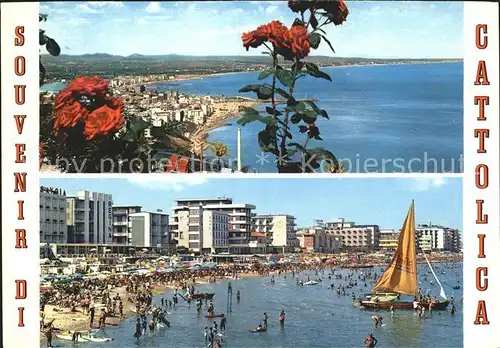 Cattolica Riviera da Eden Rock Segelboot Strand Kat. Cattolica