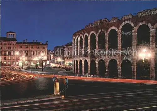 Verona Veneto Notturno di Piazza Bra con Arena Kat. Verona