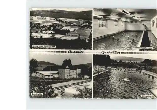 Cunewalde Sportstaetten Lehrschwimmbecken Volksbad Turnhalle Kat. Cunewalde