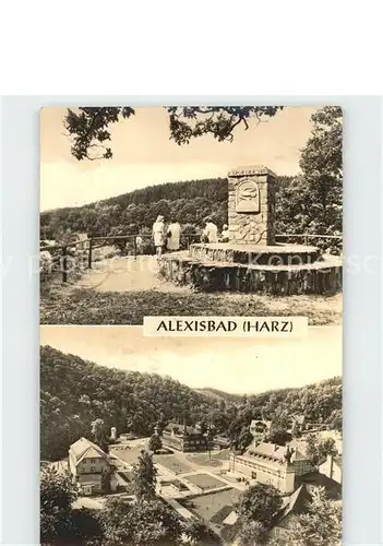 Alexisbad Harz Friedensdenkmal Kat. Harzgerode