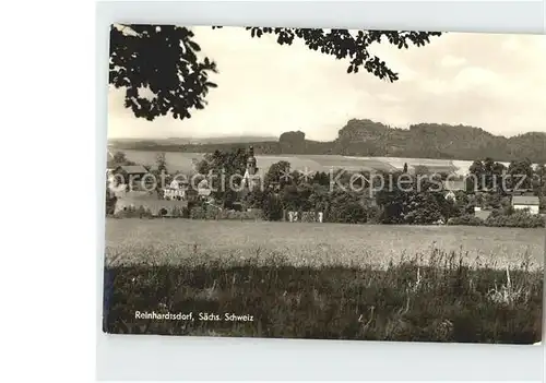 Reinhardtsdorf Bad Schandau Dorfansicht Kat. Reinhardtsdorf Schoena