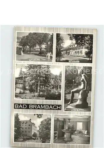 Bad Brambach Vogtlandhaus Nixe Kurpark Joliot Curie Heim Kat. Bad Brambach