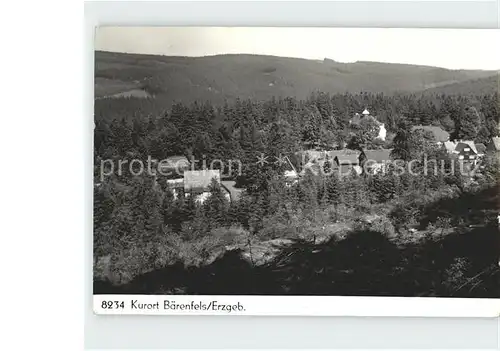 Baerenfels Erzgebirge Dorfansicht Kat. Altenberg