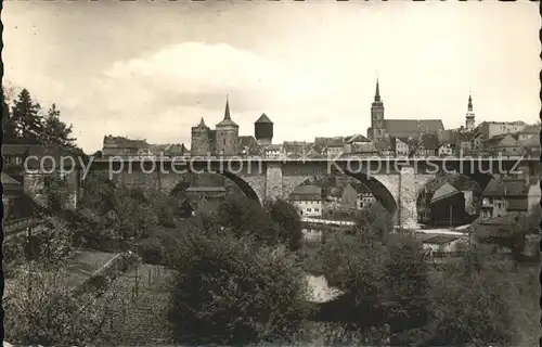 Bautzen Friedensbruecke Altstadt Kat. Bautzen