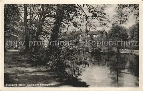 Ilsenburg Harz Schlossteich  Kat. Ilsenburg Harz