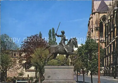 Reims Champagne Ardenne Statue Jeanne d Arc  Kat. Reims