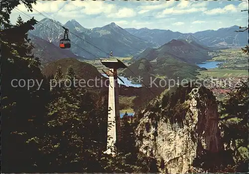 Weissensee Fuessen Seilbahn Rossberg Aggenstein Breitenberg  Kat. Fuessen