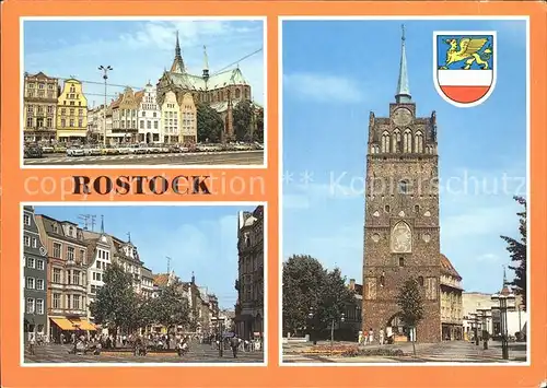 Rostock Mecklenburg Vorpommern Ernst Thaelmann Platz Kroepeliner Tor Strasse Kat. Rostock