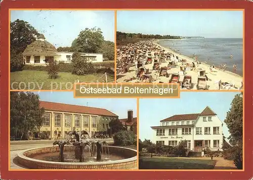 Boltenhagen Ostseebad Konsum Gaststaette Pavillon Erholungsheim Fritz Reuter  Kat. Ostseebad Boltenhagen