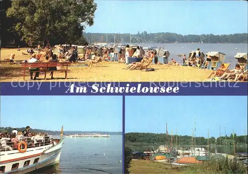 Ferch Strandbad Anlegestelle Weissen Flotte Seglerhafen Kat. Schwielowsee