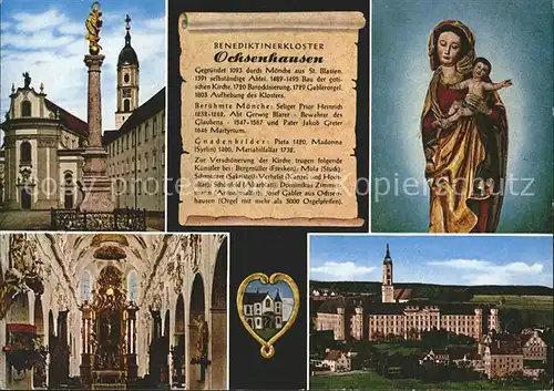 Ochsenhausen Benediktinerkloster Gnadenbild  Kat. Ochsenhausen