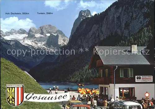 Gosau Oberoesterreich Gasthaus Gosausee Torstein Hoh. Dachstein  Kat. Gosau Salzkammergut