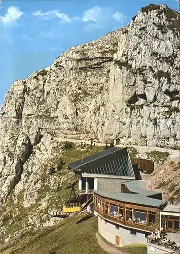 Wendelstein Berg Bergstation Seilbahn Gipfelweg  Kat. Bayrischzell