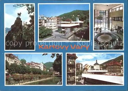 Karlovy Vary Brunnen Hirschsprung  Kat. Karlovy Vary Karlsbad