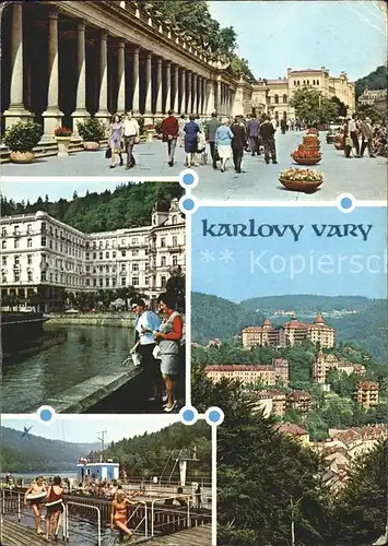 Karlovy Vary Kolonada ceskoslovensko sovetskeho pratelstvi Koupaliste Brezova  Kat. Karlovy Vary Karlsbad