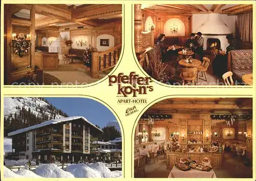 Lech Vorarlberg Pfefferkorns Apart Hotel Kat. Lech