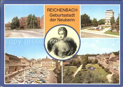 Reichenbach Vogtland Ingenieurschule fuer Textiltechnik Neuberin Markt Kat. Reichenbach