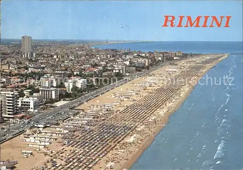 Rimini Strand Fliegeraufnahme Kat. Rimini
