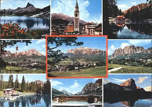 Cortina d Ampezzo Dolomiten Seilbahn Kirche Kat. Cortina d Ampezzo