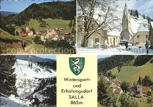 Salla Wintersport Erholungsdorf Kirche Winterlandschaft Kat. Salla