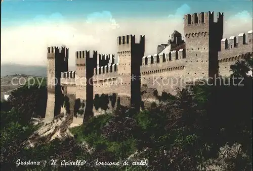 Gradara Pesaro Burg Tuerme Kat. Pesaro
