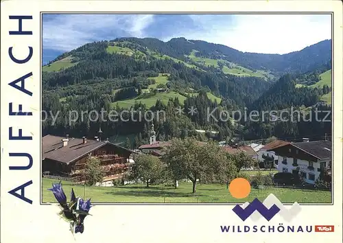 Auffach Hochtal Wildschoenau Tirol Kat. Wildschoenau