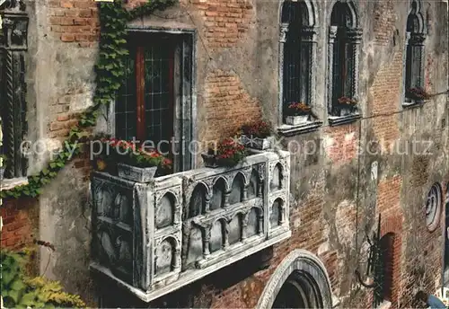 Verona Veneto Julia Balkon Balcone Giuletta Kat. Verona