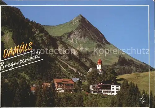 Damuels Vorarlberg Kleines Damuelser Horn Ortsansicht Kirche Kat. Damuels