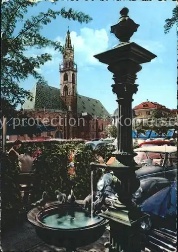 Bolzano Pfarrkirche Brunnen Kat. Bolzano