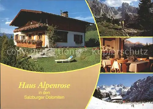 Annaberg Niederoesterreich Haus Alpenrose Lammertal Skiparadies Dachstein Kat. Annaberg