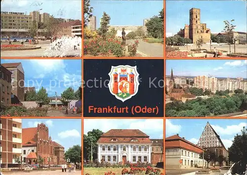 Frankfurt Oder Rathaus Botanischer Garten Marienkirche Konzerthalle Kat. Frankfurt Oder