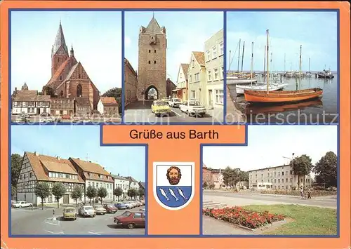 Barth Kirche Dammtor Hafen Marktplatz Platz der Freiheit Kat. Barth
