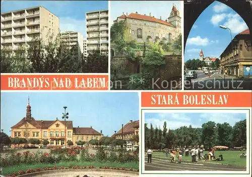 Stara Boleslav Stadtansichten Burg Kirche Rathaus Kat. Altbunzlau