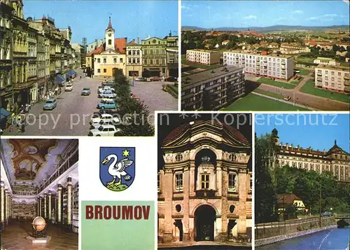 Broumov Boehmen Kloster Marktplatz Schloss Kat. Braunau