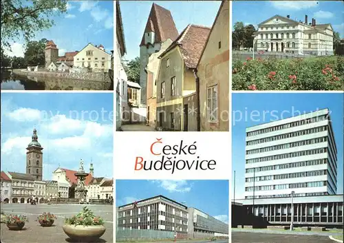 Ceske Budejovice Marktplatz Poliklinik Brauerei Kat. Budweis Ceske Budejovice