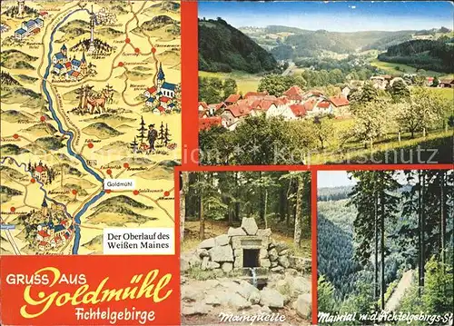 Goldmuehl Fichtelgebirge Oberlauf Weisser Main Mainquelle Maintal  Kat. Bad Berneck i.Fichtelgeb.