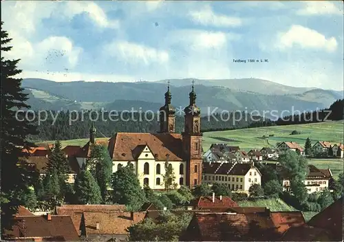 St Peter Schwarzwald Ortsansicht mit Kloster Kirche Kat. St. Peter