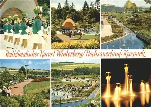 Winterberg Hochsauerland Kurpark Heilklimatischer Kurort Konzertpavillon Kat. Winterberg