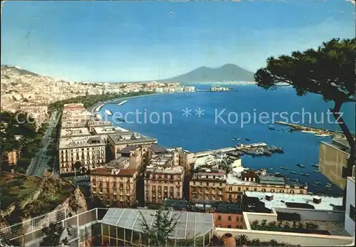 Napoli Neapel Panorama Hafen Kat. Napoli